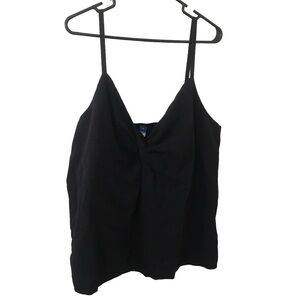 3/$15 old navy black cotton blend smock back spaghetti strap top 3X